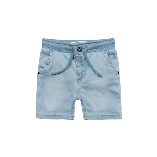 Szorty jeansowe ze ściągaczem w pasie oraz kieszeniami dla chłopca Minoti 116/122 promocyjna cena 5.10.15