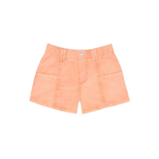 Pomarańczowe szorty basic bawełniane dla dziewczynki ze sklepu 5.10.15 w kategorii Spodenki dziewczęce - zdjęcie 169711510