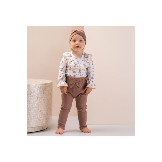 Body bawełniane dziewczęce z długim rękawem Bunia ze sklepu 5.10.15 w kategorii Body niemowlęce - zdjęcie 169711543