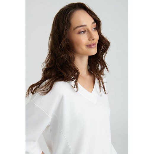 Bluza damska nierozpinana biała Greenpoint XS promocyjna cena 5.10.15
