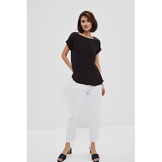 Koszula damska z ozdobną aplikacją czarna ze sklepu 5.10.15 w kategorii Bluzki damskie - zdjęcie 169711574