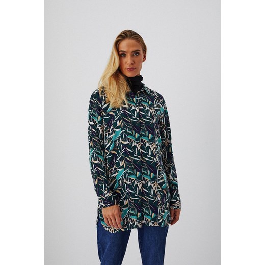 Koszula damska z motywem kolorowych liści ze sklepu 5.10.15 w kategorii Koszule damskie - zdjęcie 169711983