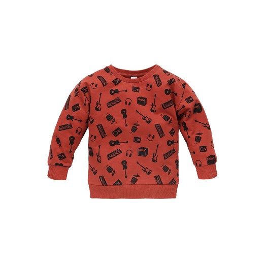 Bluza dla niemowlaka z bawełny Let's rock czerwona ze sklepu 5.10.15 w kategorii Bluzy i swetry - zdjęcie 169712170