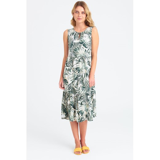 Sukienka damska na ramiączka z motywem roślinnym ze sklepu 5.10.15 w kategorii Sukienki - zdjęcie 169712263