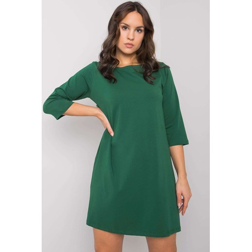 Sukienka z długim rękawem - zielona ze sklepu 5.10.15 w kategorii Sukienki - zdjęcie 169712291
