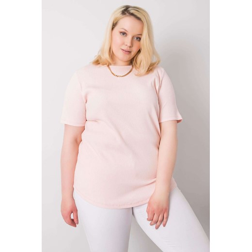 Jasnoróżowa bluzka plus size Stella ze sklepu 5.10.15 w kategorii Bluzki damskie - zdjęcie 169712310