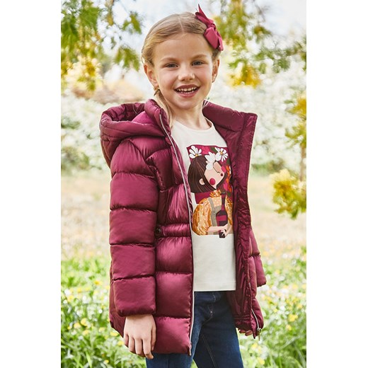 Bordowa pikowana kurtka dziewczęca zimowa ze sklepu 5.10.15 w kategorii Kurtki dziewczęce - zdjęcie 169712370
