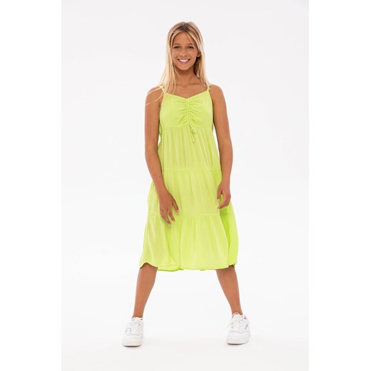 Zielona sukienka dziewczęca na lato z wiskozy ze sklepu 5.10.15 w kategorii Sukienki dziewczęce - zdjęcie 169712492