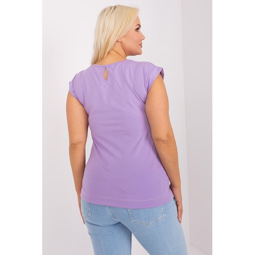 Damska bluzka plus size ze ściągaczem fioletowy Relevance one size 5.10.15