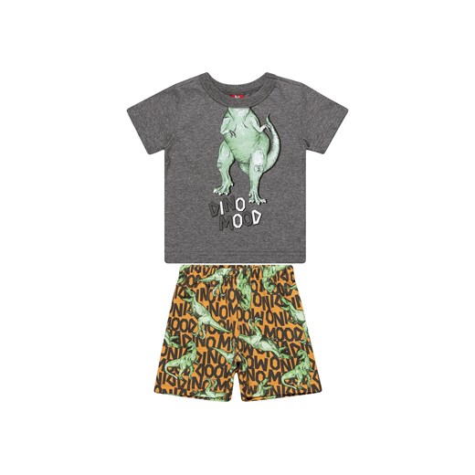 Komplet chłopięcy t-shirt z dinozaurem i spodenki ze sklepu 5.10.15 w kategorii Komplety niemowlęce - zdjęcie 169712680
