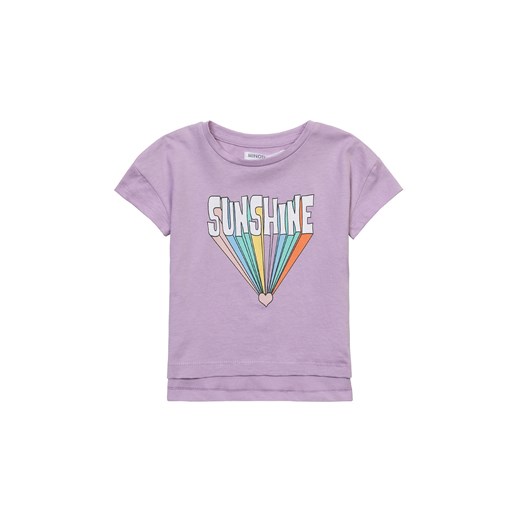 Fioletowy t-shirt niemowlęcy z bawełny- Sunshine Minoti 86/92 5.10.15