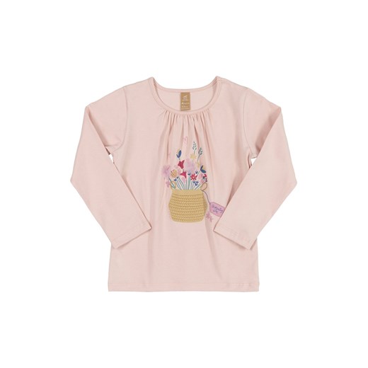 Różowa bluzka dla dziewczynki z długim rękawem ze sklepu 5.10.15 w kategorii Bluzki dziewczęce - zdjęcie 169712800