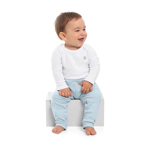 Bawełniane spodnie dla niemowlaka Quimby 86 promocyjna cena 5.10.15
