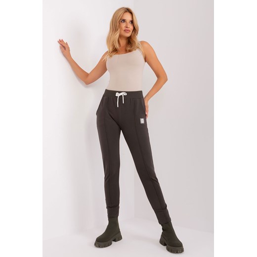 Spodnie dresowe ciemny khaki ze sklepu 5.10.15 w kategorii Spodnie damskie - zdjęcie 169712871