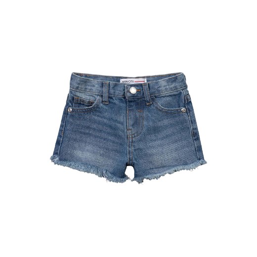 Niemowlęce jeansowe szorty z kieszeniami dla dziewczynki - niebieskie ze sklepu 5.10.15 w kategorii Szorty - zdjęcie 169713031