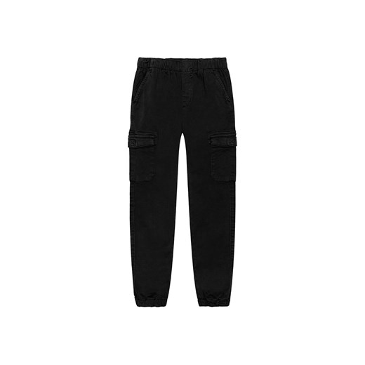 Czarne spodnie bojówki dla chłopca Minoti 86/92 5.10.15