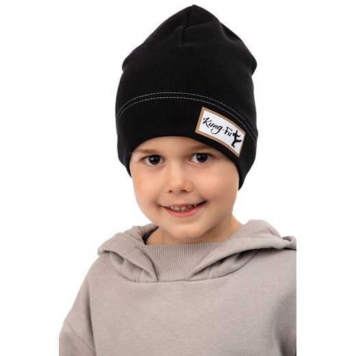 Czapka chłopięca czarna KUNG - FU Marika 48 5.10.15 okazyjna cena