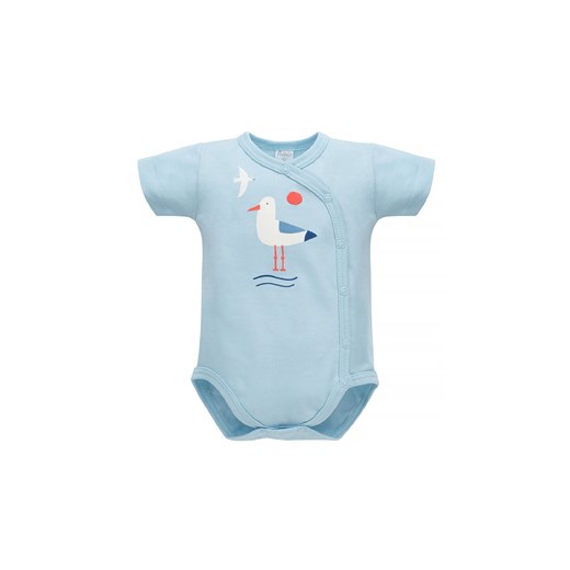 Body dla niemowlaka rozpinanae krótki rękaw Sailor niebieski ze sklepu 5.10.15 w kategorii Body niemowlęce - zdjęcie 169713472