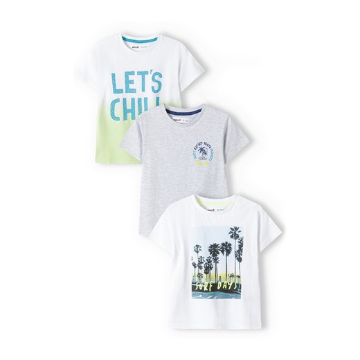Bawełniany t-shirt dla niemowlaka 3-pak ze sklepu 5.10.15 w kategorii Koszulki niemowlęce - zdjęcie 169714184