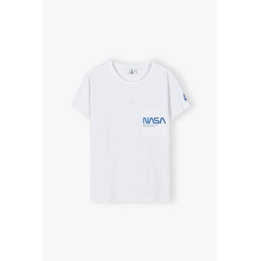 Bawełniany t-shirt damski Nasa- biały ze sklepu 5.10.15 w kategorii Bluzki damskie - zdjęcie 169714303
