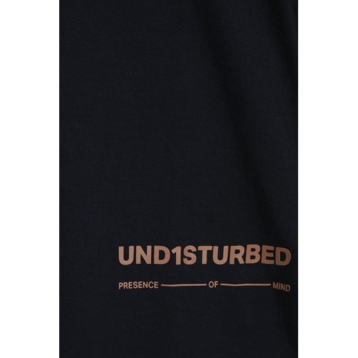 Czarna bluzka z długim rękawem i kontrastowymi napisami - unisex - Limited 146 5.10.15