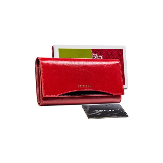 Elegancki portfel damski czerwony ze skóry naturalnej — Peterson ze sklepu 5.10.15 w kategorii Portfele damskie - zdjęcie 169714901