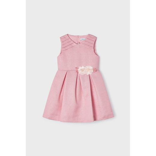 Sukienka dla dziewczynki Mayoral - różowa ze sklepu 5.10.15 w kategorii Sukienki dziewczęce - zdjęcie 169715033