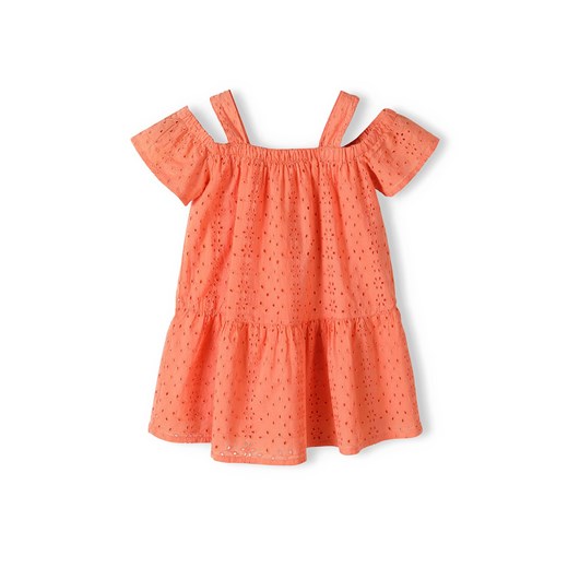Sukienka niemowlęca haftowana  na lato z bawełny Minoti 80/86 5.10.15