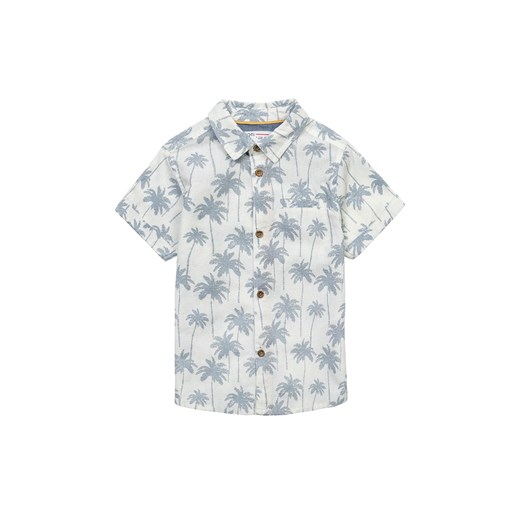 Biała koszula dla niemowlaka z krótkim rękawem- palmy ze sklepu 5.10.15 w kategorii Odzież dla niemowląt - zdjęcie 169715210