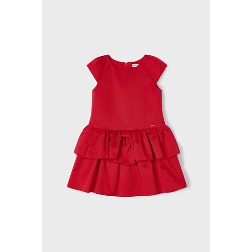 Sukienka z kokardką dla dziewczynki Mayoral - czerwona Mayoral 116 okazyjna cena 5.10.15