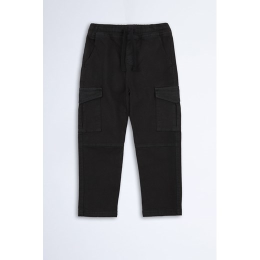 Czarne spodnie bojówki - unisex - Limited Edition ze sklepu 5.10.15 w kategorii Spodnie chłopięce - zdjęcie 169715501