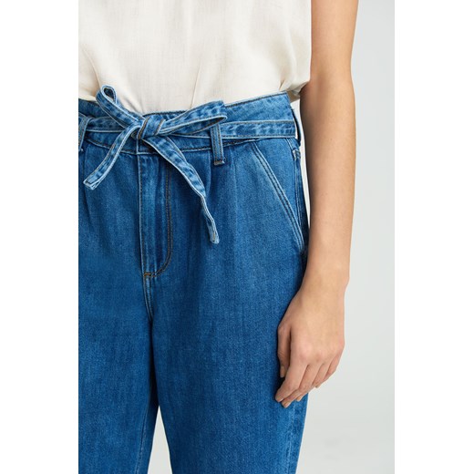 Jeansowe spodnie damskie wiązane w pasie Greenpoint 36 5.10.15 okazja
