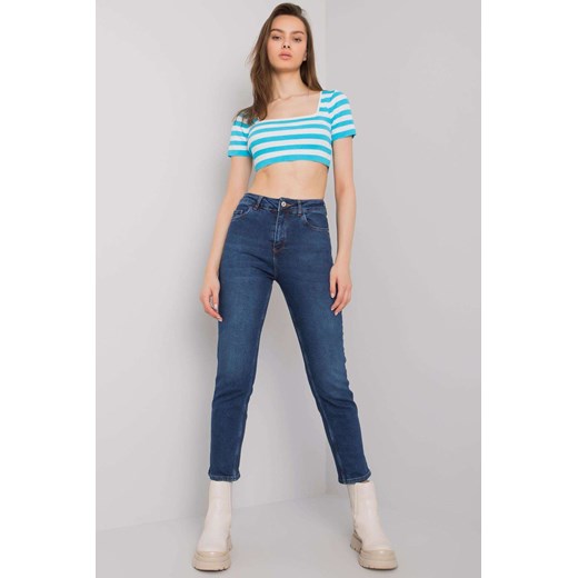Niebieskie jeansy damskie ze sklepu 5.10.15 w kategorii Jeansy damskie - zdjęcie 169715742