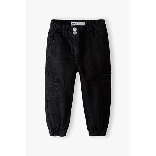 Spodnie typu bojówki dla niemowlaka czarne ze sklepu 5.10.15 w kategorii Spodnie i półśpiochy - zdjęcie 169715774