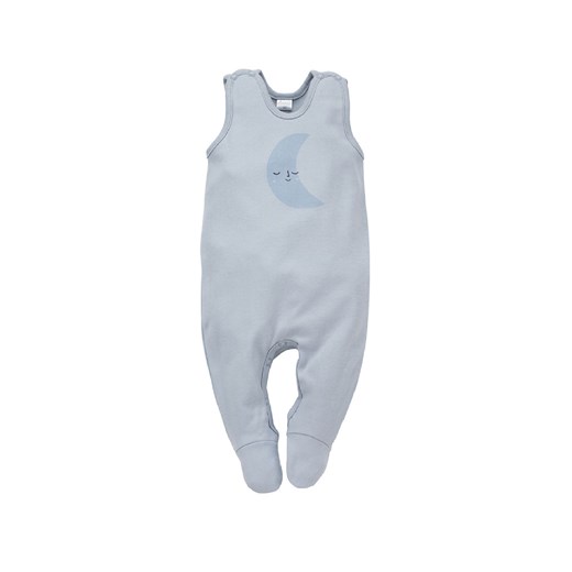 Niebieskie bawełniane śpiochy niemowlęce z księżycem ze sklepu 5.10.15 w kategorii Śpiochy - zdjęcie 169715820