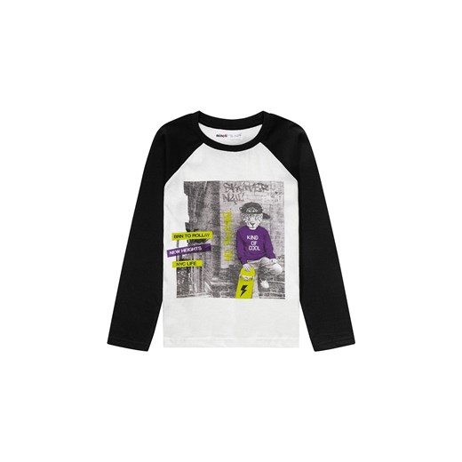 Bluzka chłopięca bawełniana z nadrukiem ze sklepu 5.10.15 w kategorii T-shirty chłopięce - zdjęcie 169715942