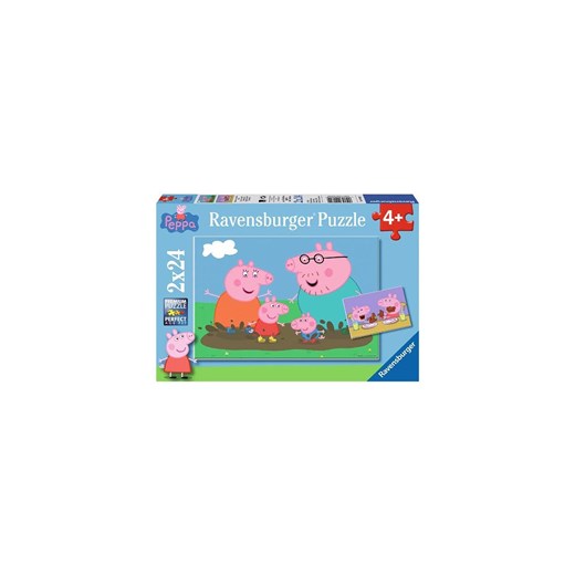 Puzzle Świnka Peppa Zabawa w błocie 2x24 elementów ze sklepu 5.10.15 w kategorii Zabawki - zdjęcie 169715983