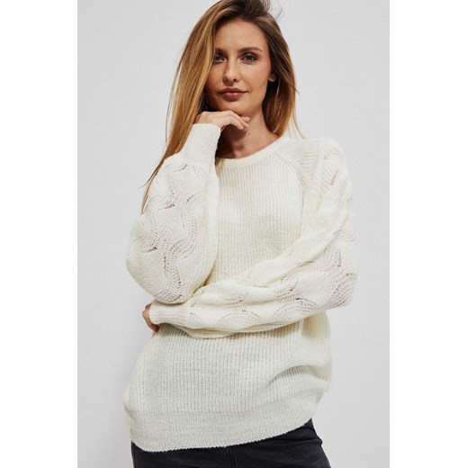 Sweter damski biały ze sklepu 5.10.15 w kategorii Swetry damskie - zdjęcie 169716092