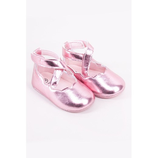 Różowe baleriny dziewczęce ze sklepu 5.10.15 w kategorii Buciki niemowlęce - zdjęcie 169716211