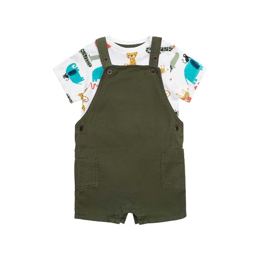Komplet bawełniany dla niemowlaka - ogrodniczki i t-shirt ze sklepu 5.10.15 w kategorii Komplety niemowlęce - zdjęcie 169716550