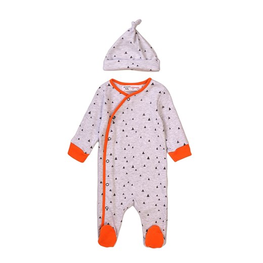 Komplet niemowlęcy bawełniany- pajac i czapka ze sklepu 5.10.15 w kategorii Komplety niemowlęce - zdjęcie 169716570