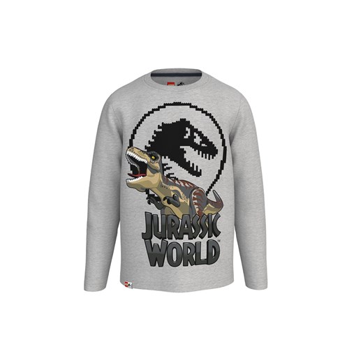 Koszulka Lego Jurassic World długi rękaw - szara Lego 104 wyprzedaż 5.10.15