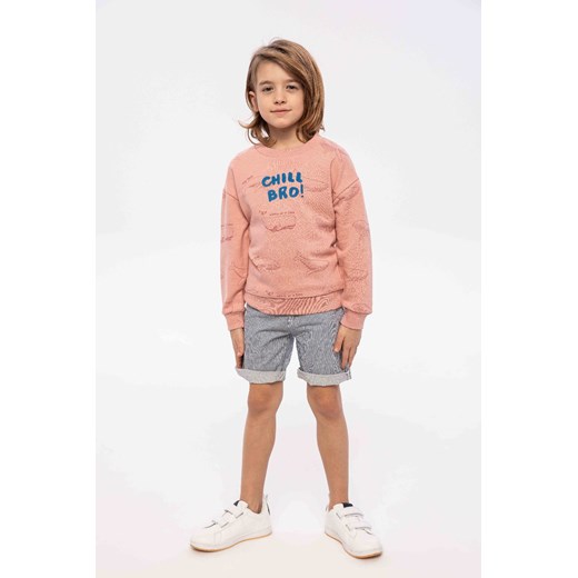 Bluza dla chłopca nierozpinana różowa- Chill bro! ze sklepu 5.10.15 w kategorii Bluzy chłopięce - zdjęcie 169716863