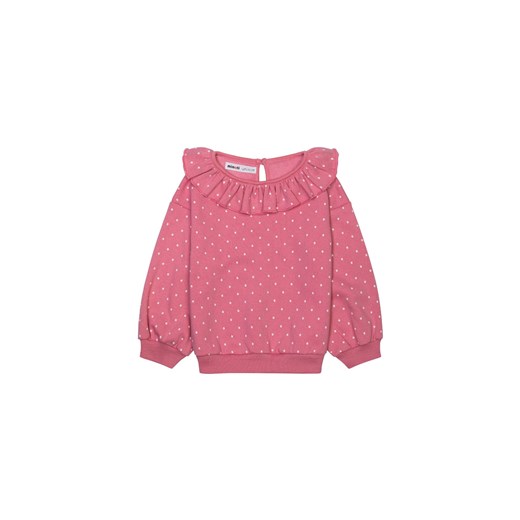 Różowa bluza dziewczęca z falbanką ze sklepu 5.10.15 w kategorii Bluzy dziewczęce - zdjęcie 169716962