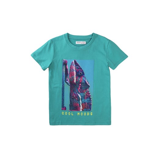 Chłopięcy t-shirt bawełniany z kolorowym nadrukiem ze sklepu 5.10.15 w kategorii T-shirty chłopięce - zdjęcie 169717144