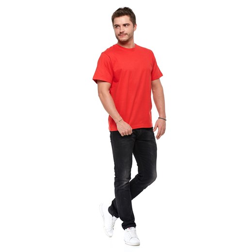 T-shirt męski bawełniany czerwona ze sklepu 5.10.15 w kategorii T-shirty męskie - zdjęcie 169717273