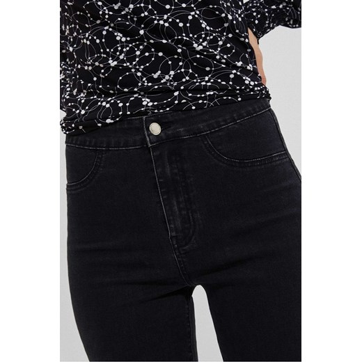 Czarne spodnie damskie jeansowe z wysokim stanem XL 5.10.15 promocyjna cena
