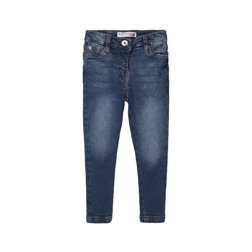 Dopasowane spodnie jeansowe z kieszeniami dla dziewczynki ze sklepu 5.10.15 w kategorii Spodnie dziewczęce - zdjęcie 169717470