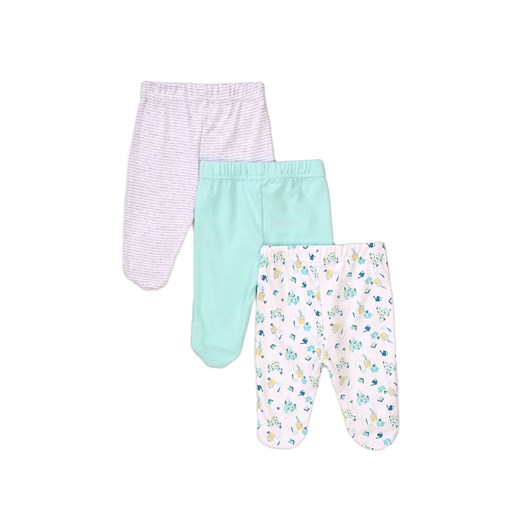Półśpiochy niemowlęce bawełniane 3-pak ze sklepu 5.10.15 w kategorii Spodnie i półśpiochy - zdjęcie 169717590
