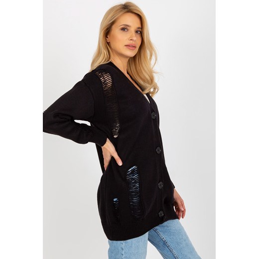Czarny
rozpinany sweter oversize z dziurami
RUE PARIS ze sklepu 5.10.15 w kategorii Swetry damskie - zdjęcie 169717690